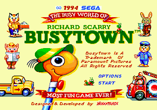 Заставка игры Richard Scarry's Busytown